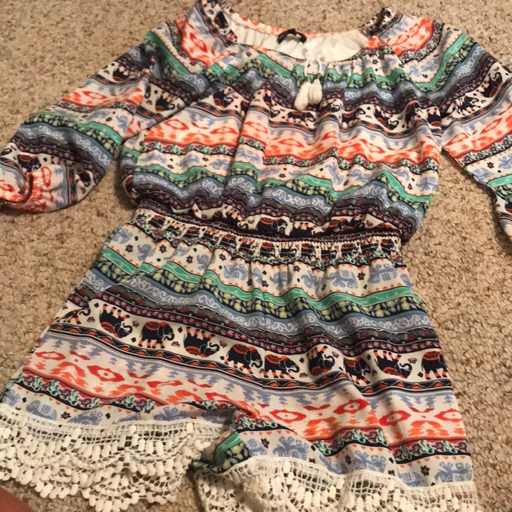 Sequin hearts romper